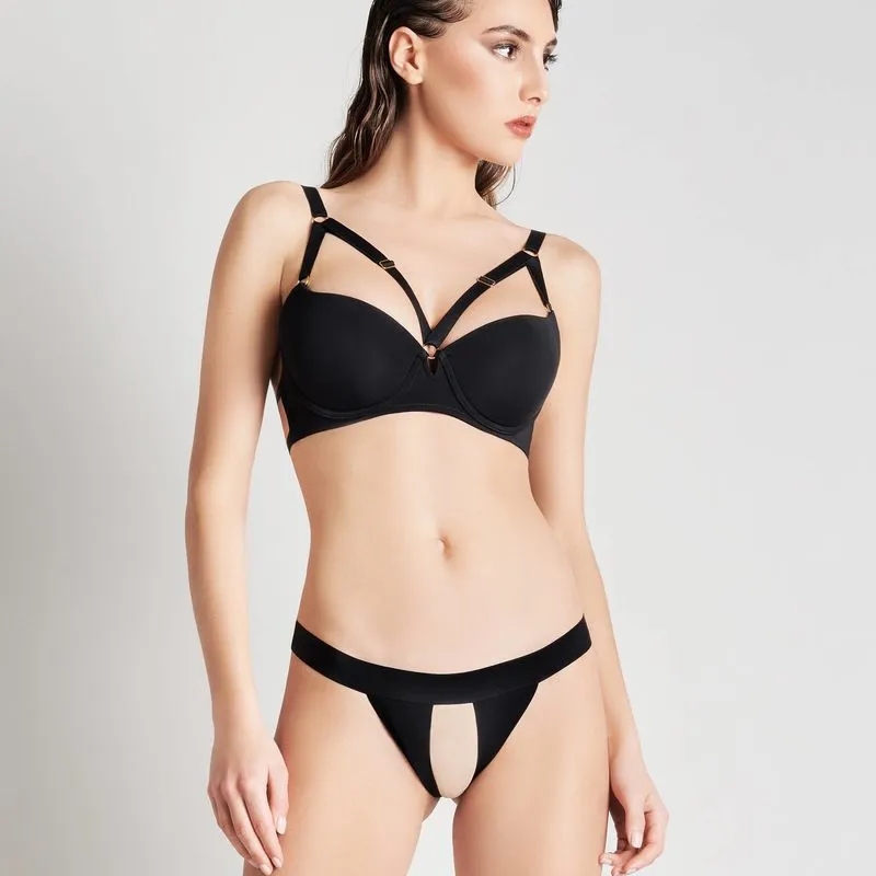 Maison Close String Ouvrable - Noir - Tapage Nocturne 4 Maison Close String Ouvrable - Noir - Tapage Nocturne – Image 2