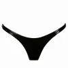 Patrice Catanzaro String En Vinyle Noir -Lingerie Soldes Boutique string vinyle noir s 1