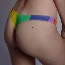 Dollhouse String En Coton Rainbow -Lingerie Soldes Boutique string rainbow 2