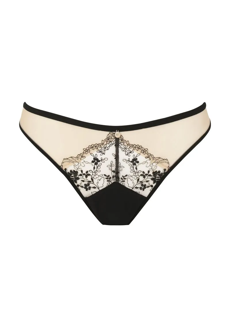 Atelier Amour Tanga Dos Ouvert En Tulle Brodé - Après Minuit 3 Atelier Amour Tanga Dos Ouvert En Tulle Brodé - Après Minuit