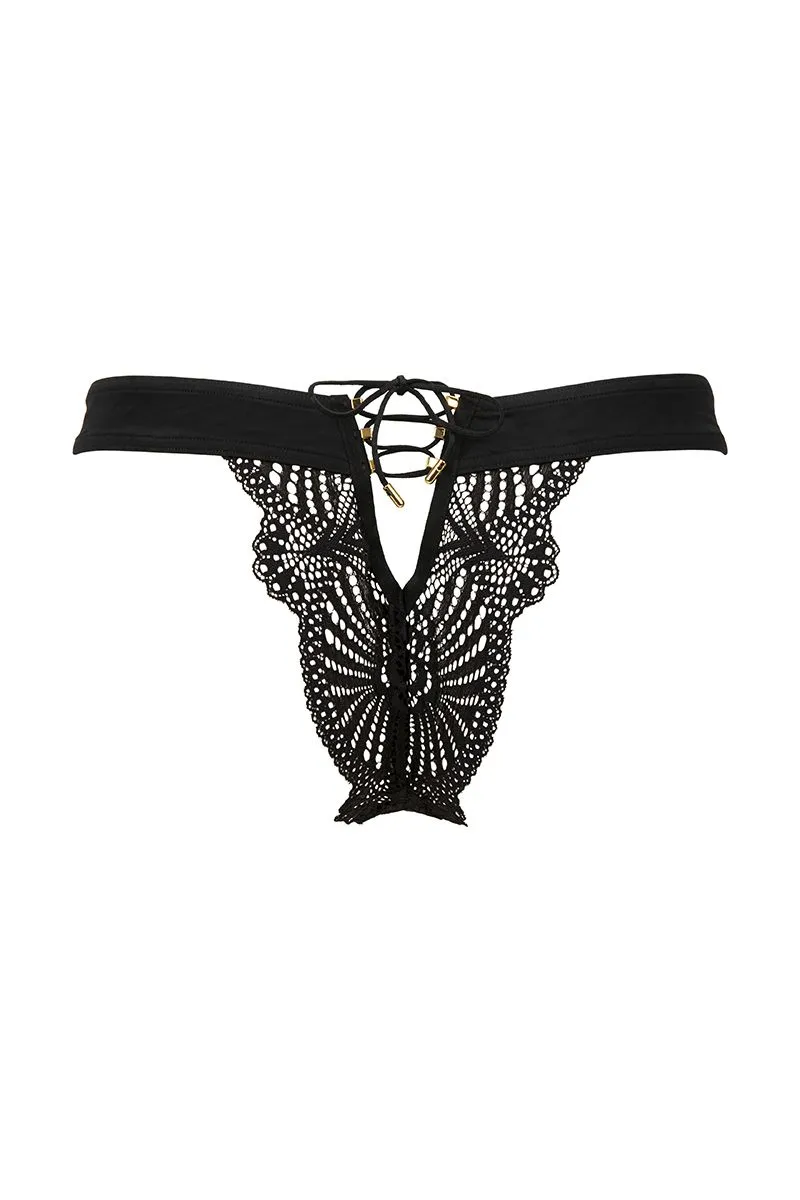 Atelier Amour Tanga En Dentelle Avec Laçage - Enlace Moi 4 Atelier Amour Tanga En Dentelle Avec Laçage - Enlace Moi – Image 2