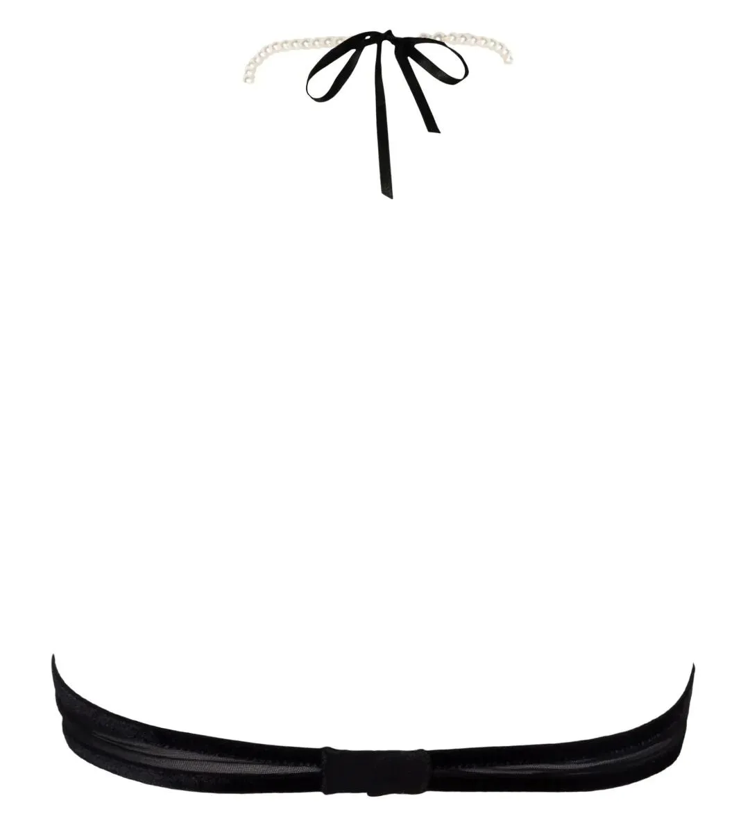 Bracli Top En Tulle Et Dentelle De Calais Avec Collier De Perles - Kyoto 6 Bracli Top En Tulle Et Dentelle De Calais Avec Collier De Perles - Kyoto – Image 4