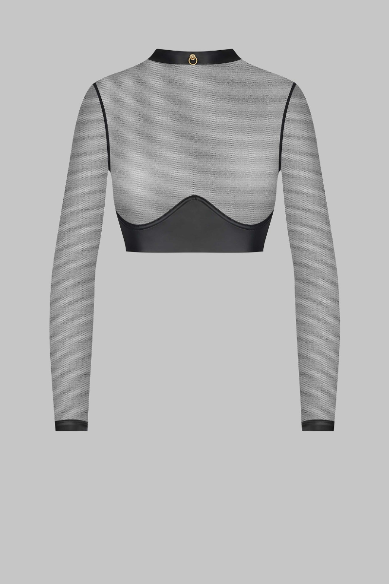 Maison Close Top Manches Longues - Chambre Noire Or 5 Maison Close Top Manches Longues - Chambre Noire Or – Image 3