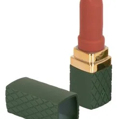 Mini Vibro Rouge-à-lèvres - Emerald Love -Lingerie Soldes Boutique vibro lipstick emerald gold 2