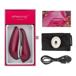 Womanizer Liberty - Rouge -Lingerie Soldes Boutique wmz liberty red packaging 4 png