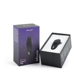 We-Vibe Galet Vibrant Aimanté Et Télécommandé Moxie - Noir -Lingerie Soldes Boutique wvi moxie satin black product image packaging 3