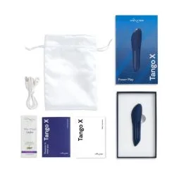 We-Vibe Galet Vibrant Tango X - Bleu Nuit -Lingerie Soldes Boutique wvi tangox blue pdp 06